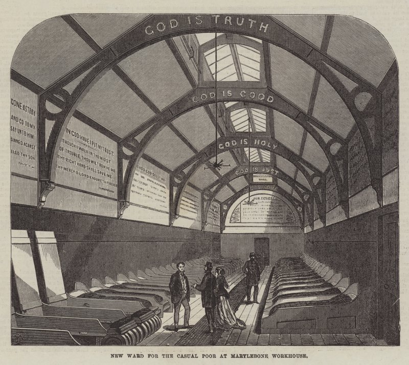 New Ward for the Casual Poor at Marylebone Workhouse by Frank Watkins