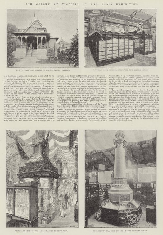 The Colony of Victoria at the Paris Exhibition by Frank Watkins