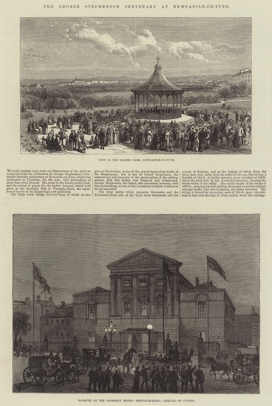 The George Stephenson Centenary at Newcastle-on-Tyne by Frank Watkins