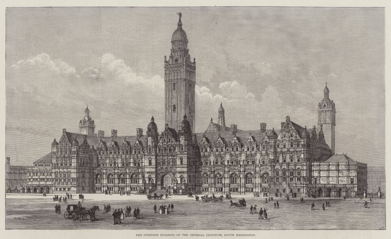 The Intended Building of the Imperial Institute, South Kensington by Frank Watkins
