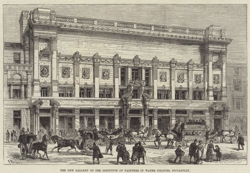 The New Gallery of the Institute of Painters in Water Colours, Piccadilly by Frank Watkins