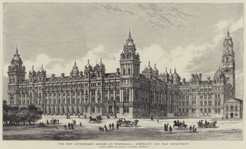 The New Government Offices at Whitehall, Admiralty and War Department by Frank Watkins