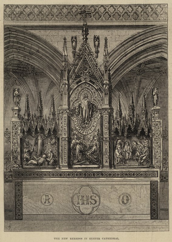 The New Reredos in Exeter Cathedral by Frank Watkins
