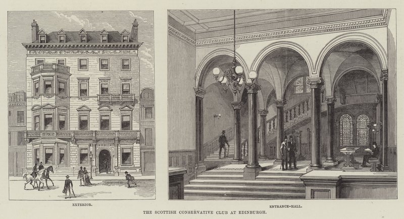 The Scottish Conservative Club at Edinburgh by Frank Watkins