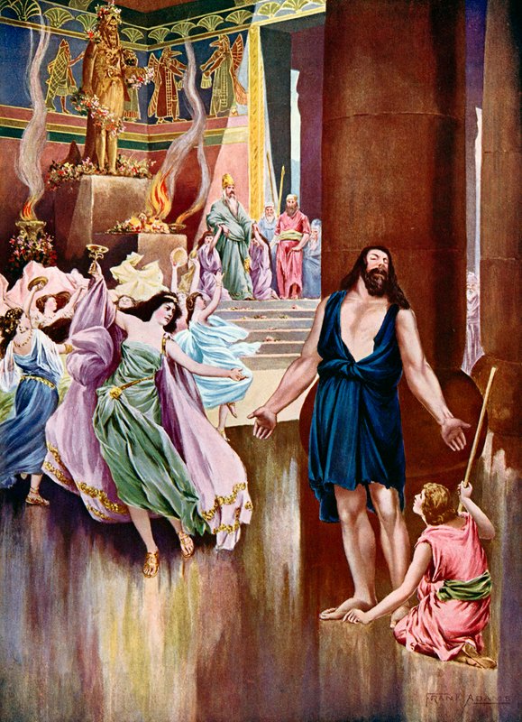 Samson and Delilah, Last act last scene by Frank Adams