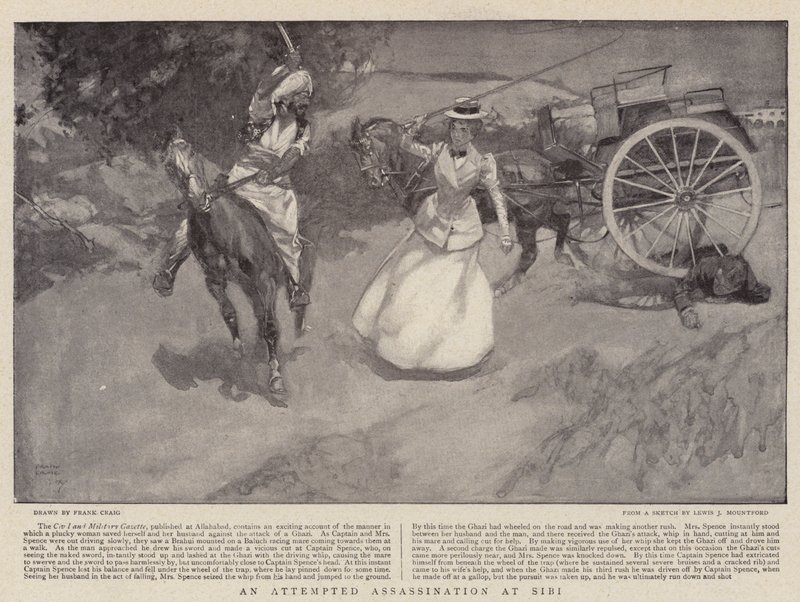 An Attempted Assassination at Sibi by Frank Craig