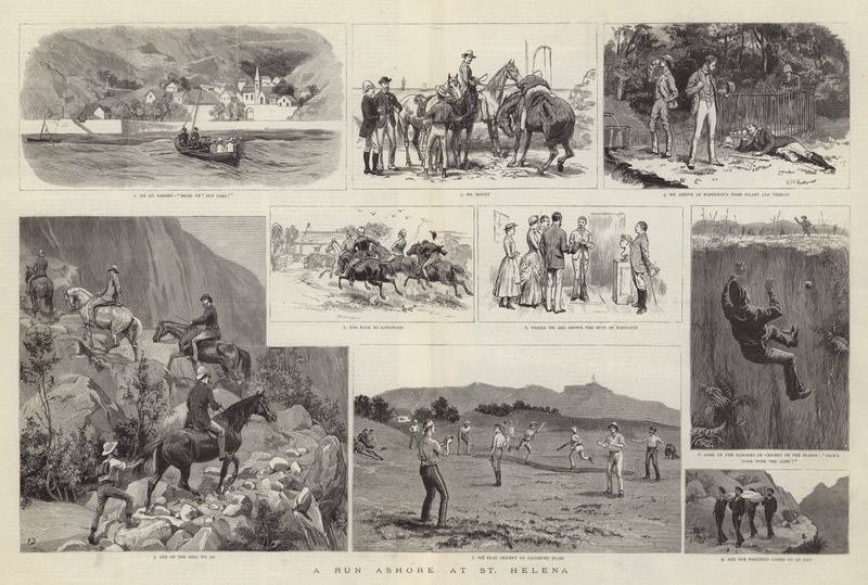 A Run Ashore at St Helena by Frank Dadd