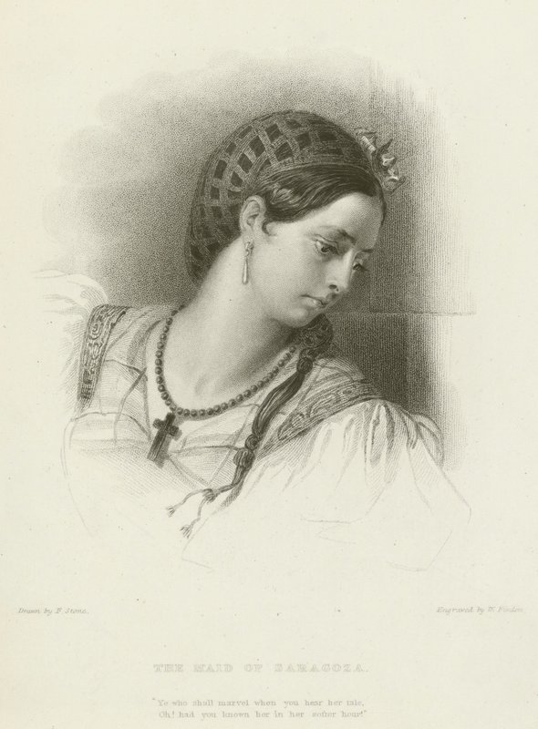 The Maid of Saragoza by Frank Stone