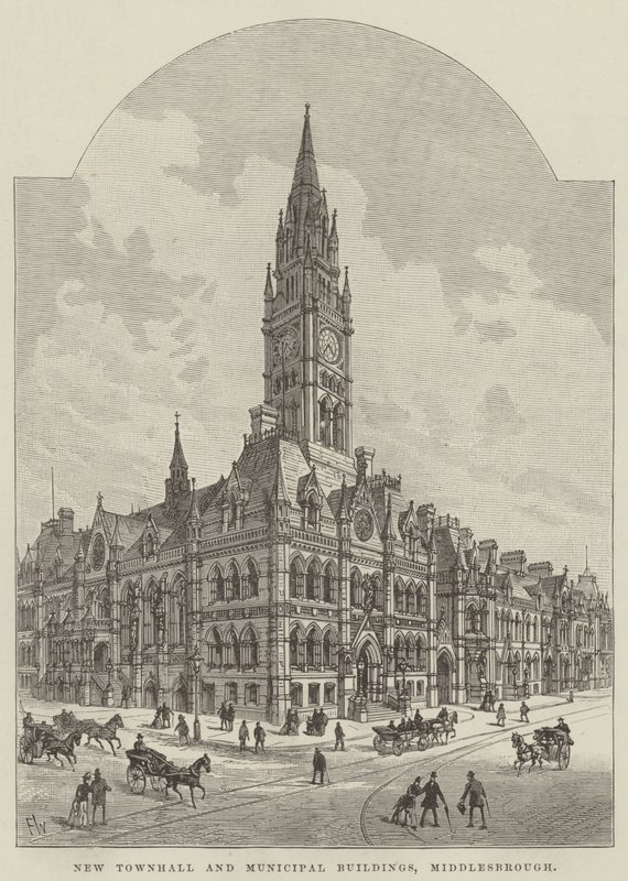 New Townhall and Municipal Buildings, Middlesbrough by Frank Watkins