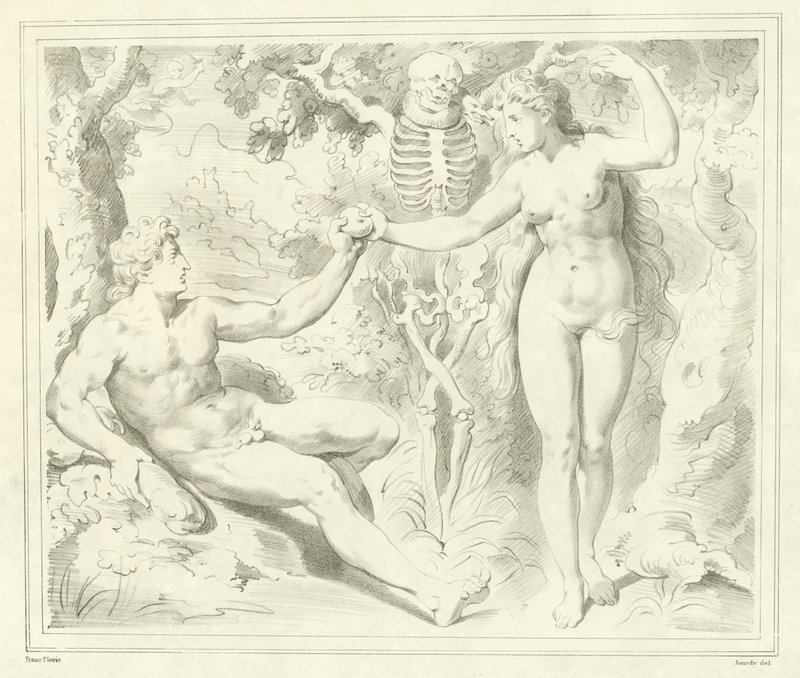 Adam and Eve by Frans Floris