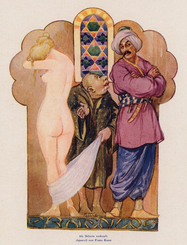 Woman sold as a slave by Franz Kuna