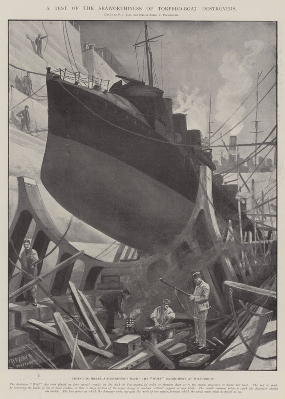 A Test of the Seaworthiness of Torpedo-Boat Destroyers by Fred T. Jane