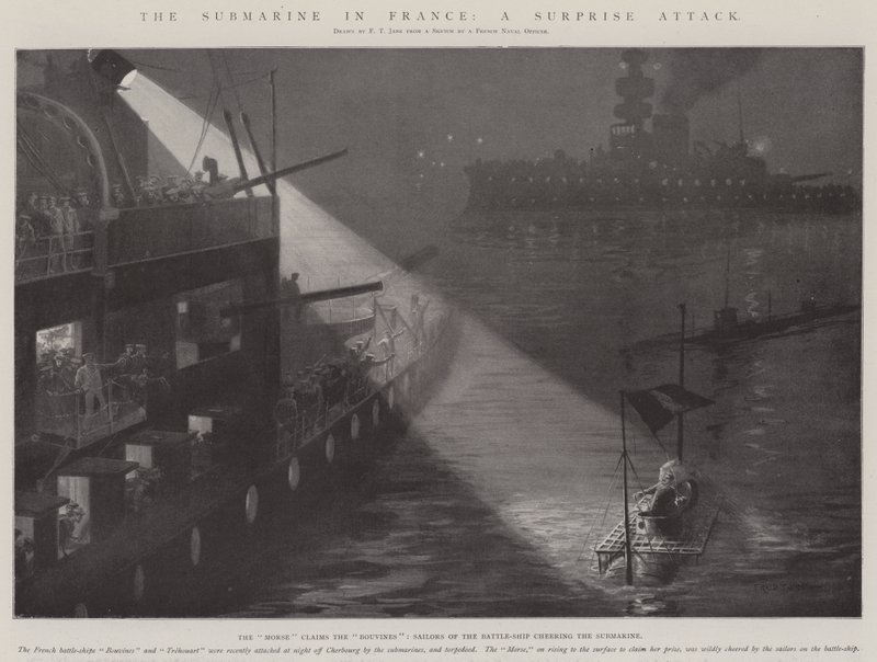 The Submarine in France, a Surprise Attack by Fred T. Jane