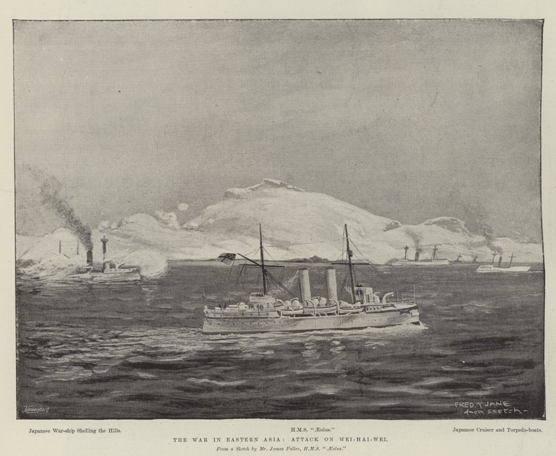 The War in Eastern Asia, Attack on Wei-hai-Wei by Fred T. Jane