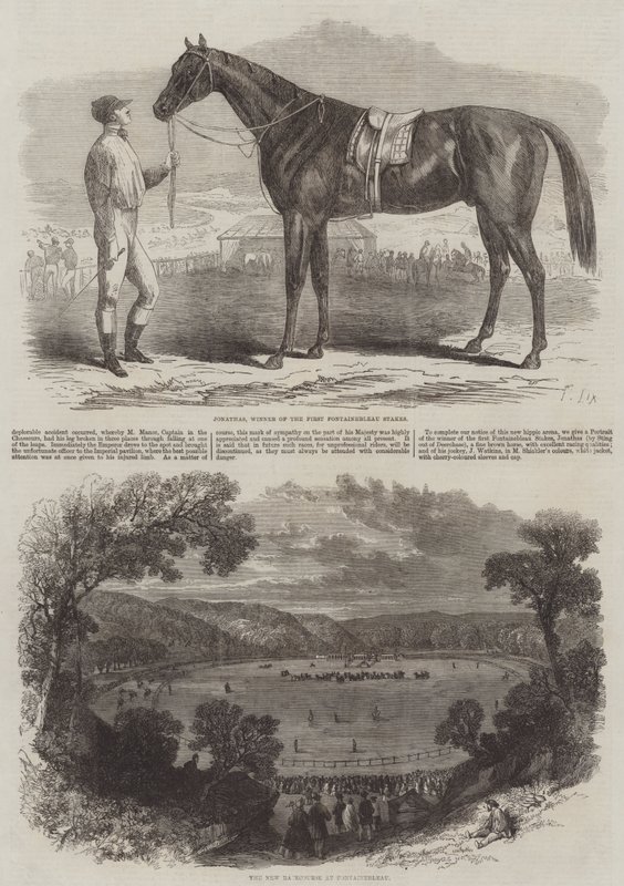 New Racecourse at Fontainebleau by Frederic Theodore Lix
