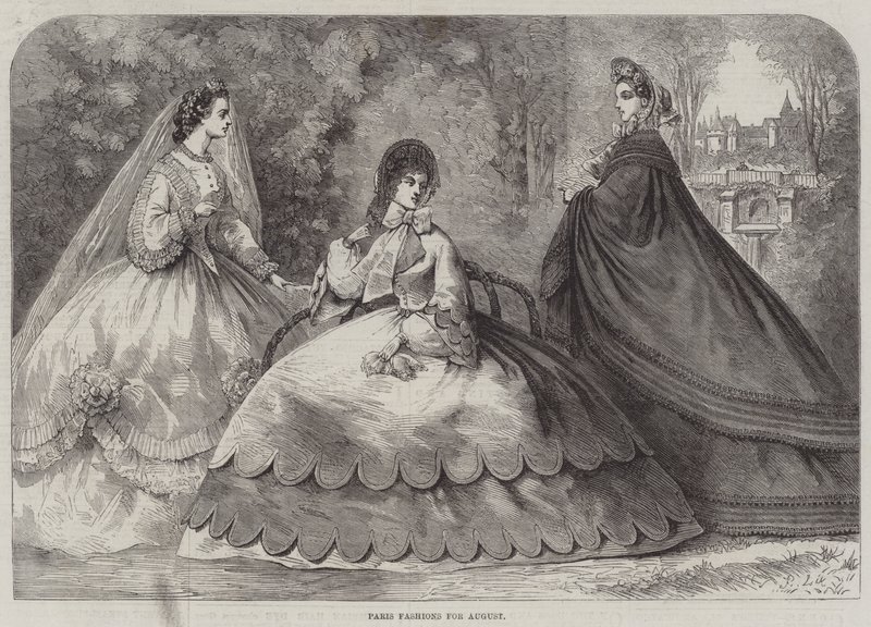 Paris Fashions for August by Frederic Theodore Lix