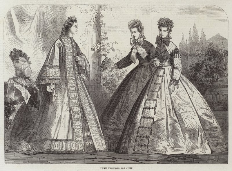 Paris Fashions for June by Frederic Theodore Lix