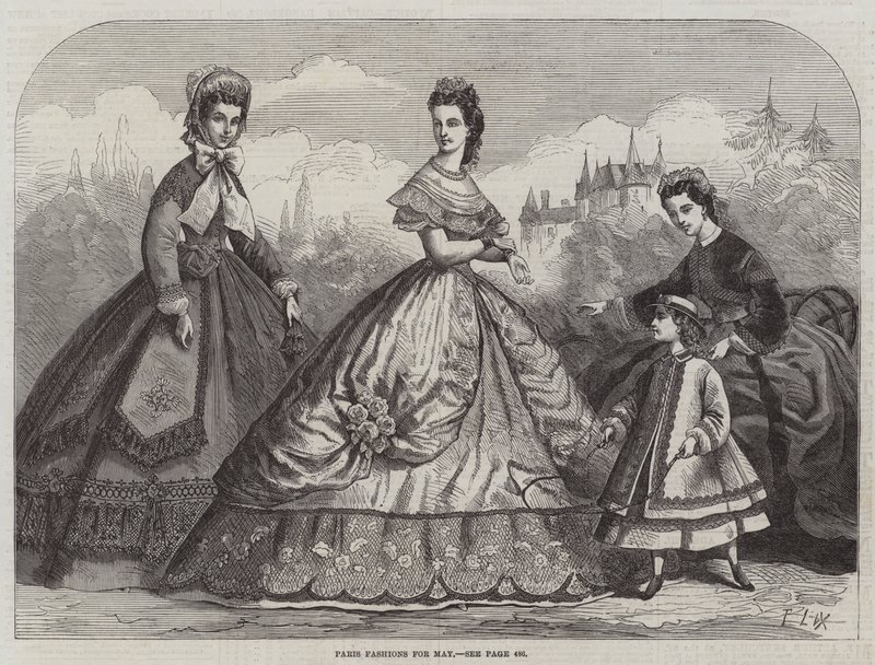 Paris Fashions for May by Frederic Theodore Lix