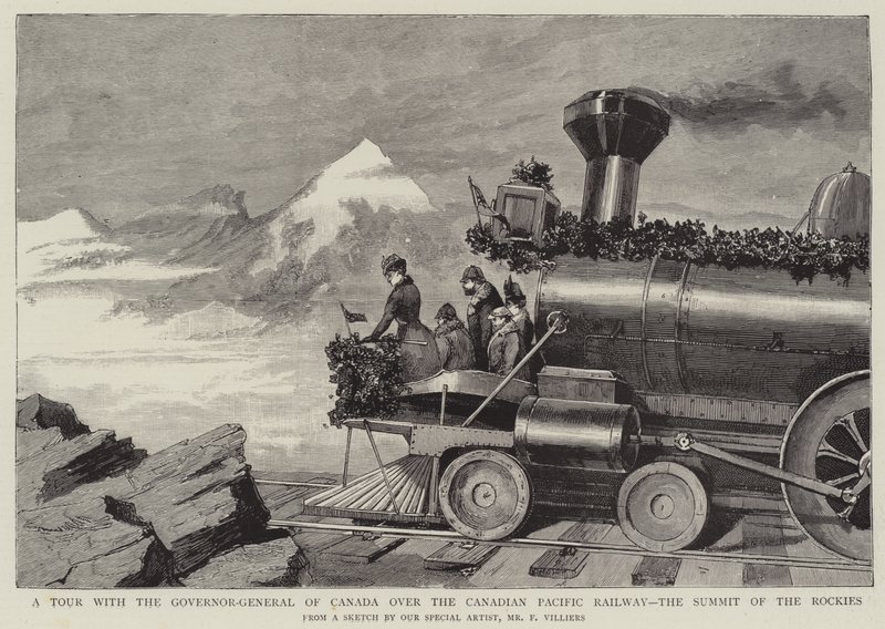 A Tour with the Governor-General of Canada over the Canadian Pacific Railway, the Summit of the Rockies by Frederic Villiers