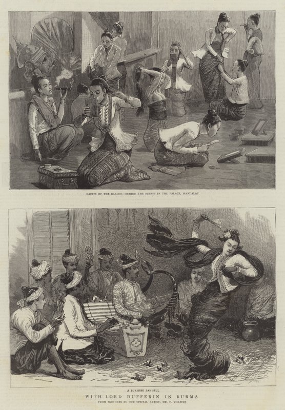 With Lord Dufferin in Burma by Frederic Villiers