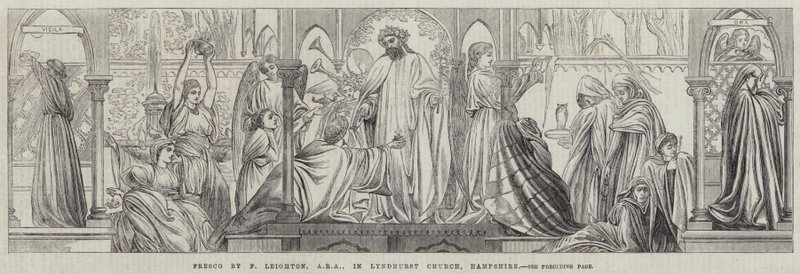 Fresco in Lyndhurst Church, Hampshire by Frederic Leighton
