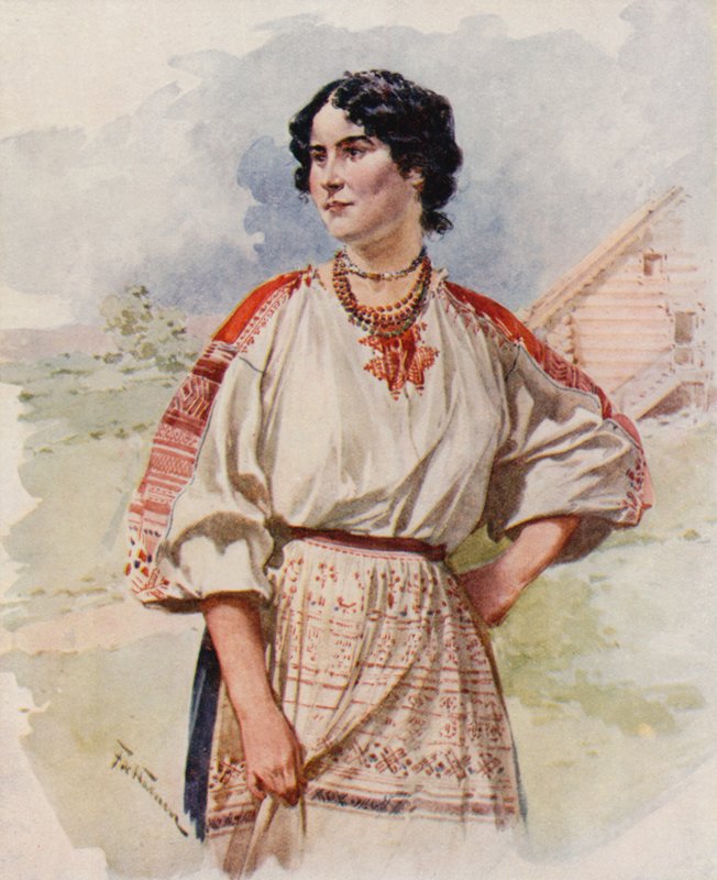 A Russian Servant in Summer Dress by Frederic de Haenen