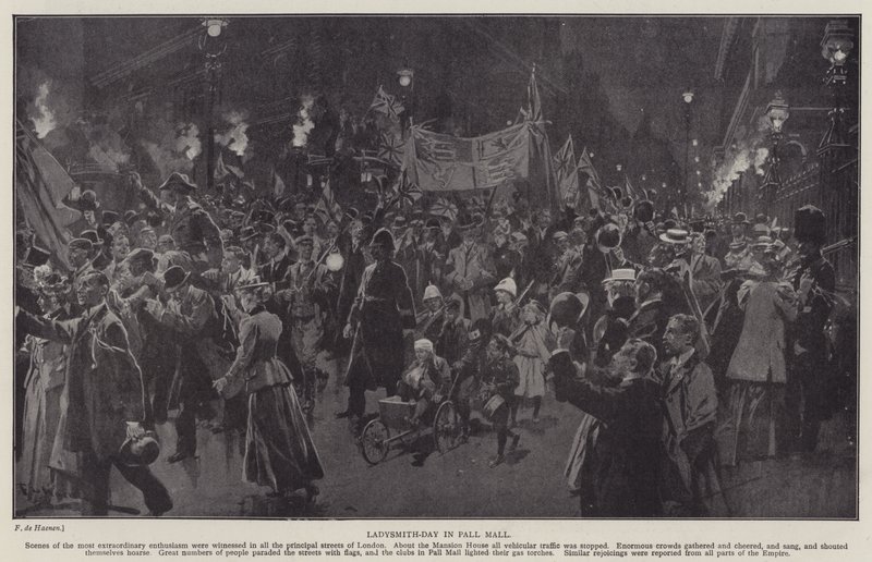 Ladysmith-Day in Pall Mall by Frederic de Haenen