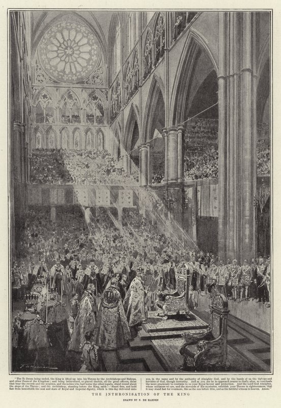 The Enthronement of the King by Frederic de Haenen