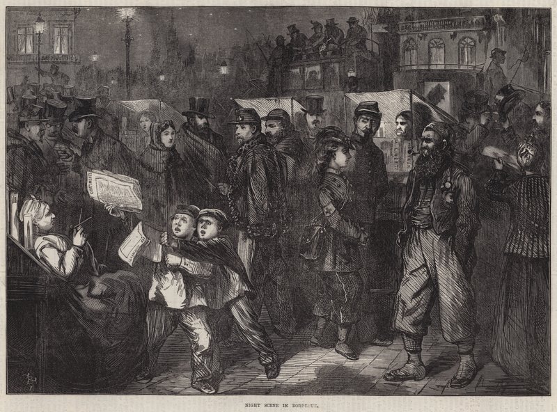 Night Scene in Bordeaux by Frederick Barnard