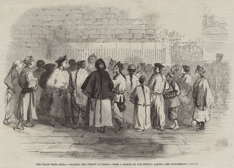 The Peace with China, reading the Treaty at Pekin by Frederick John Skill