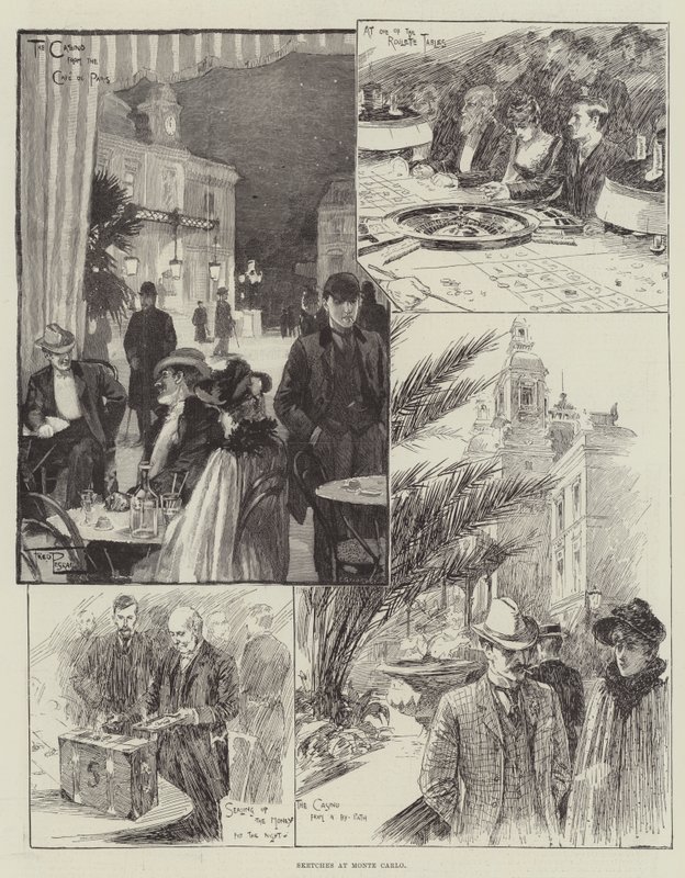 Sketches at Monte Carlo by Frederick Pegram
