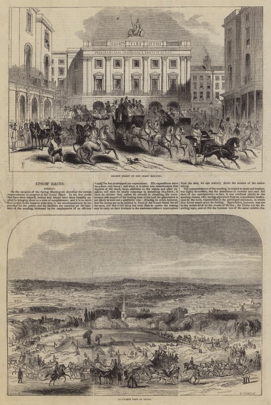 Epsom Races by Frederick Shepherd