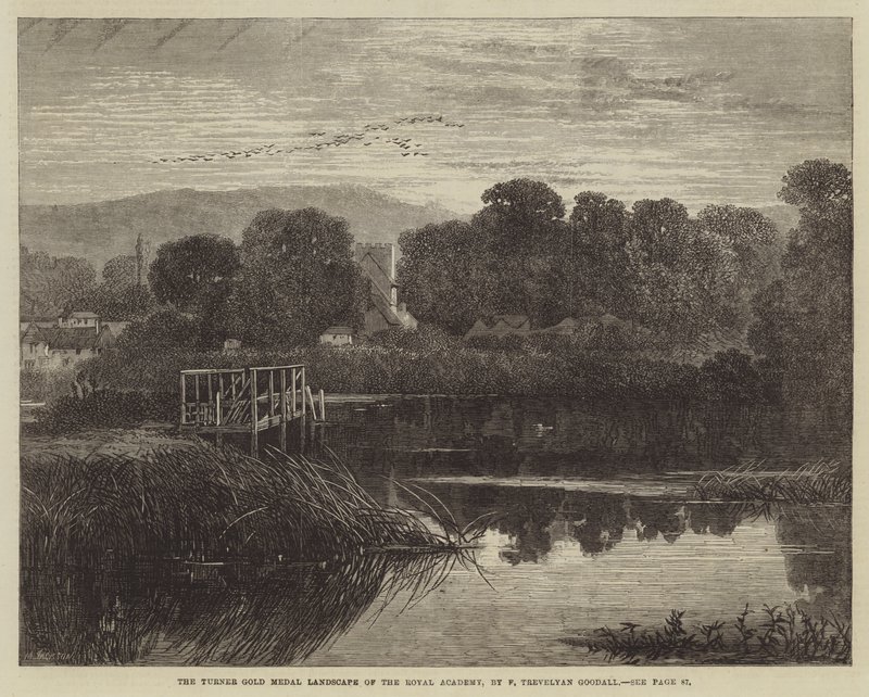 The Turner Gold Medal Landscape of the Royal Academy by Frederick Trevelyan Goodall