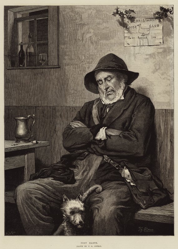 Post Haste by Frederick George Cotman