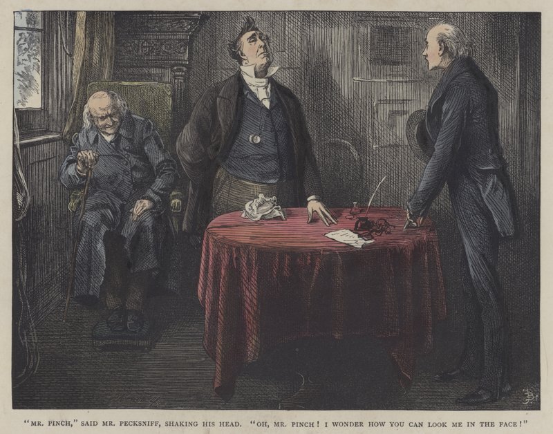 Illustration for Martin Chuzzlewit by Frederick L. Bernard