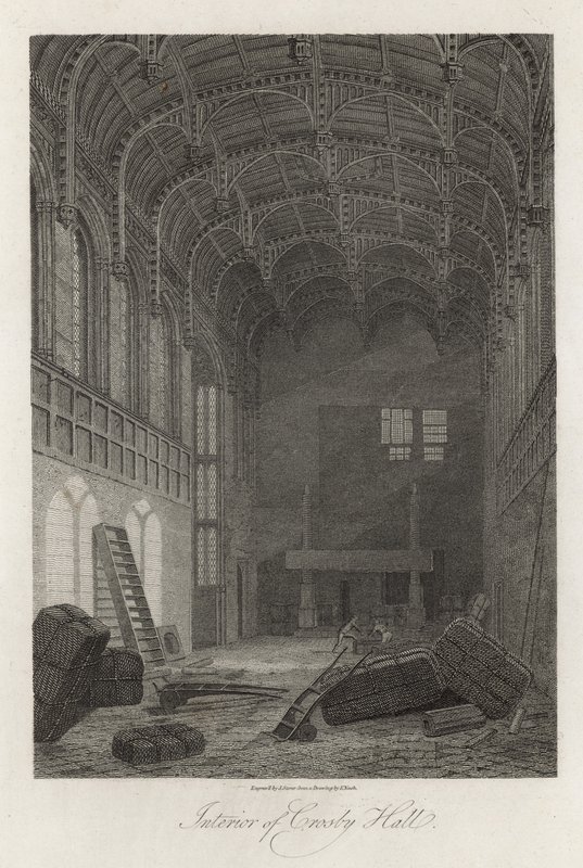 Interior of Crosby Hall by Frederick Nash