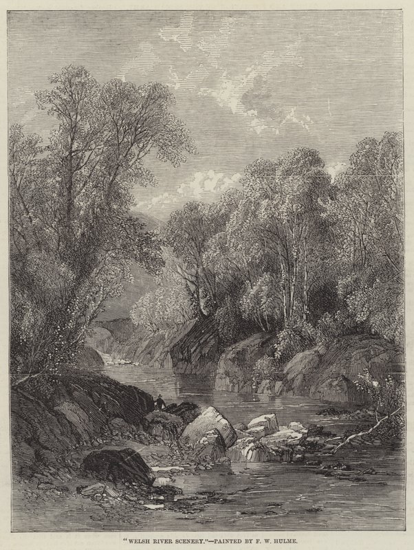 Welsh River Scenery by Frederick William Hulme