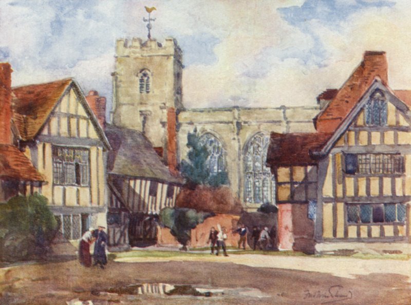 Stratford-on-Avon, The Grammar School by Frederick William Newton Whitehead