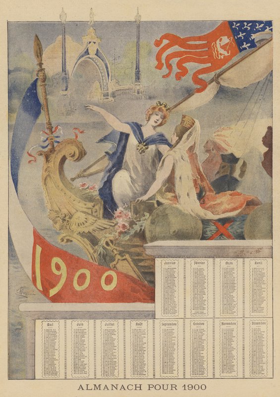 Almanac for 1900 by French School