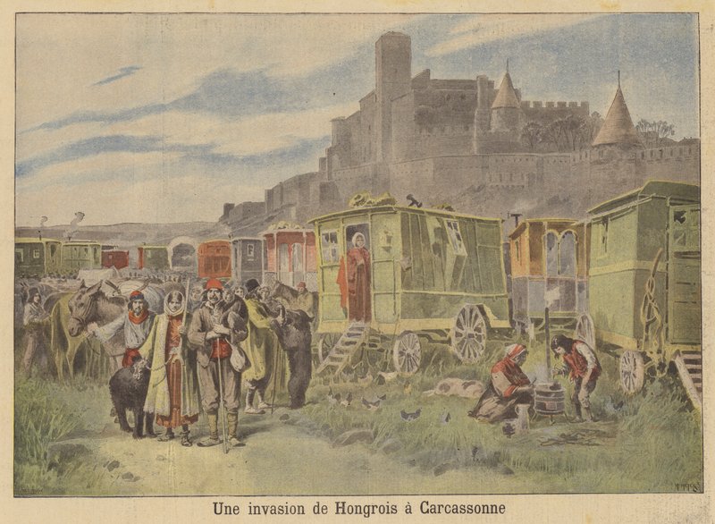 An Invasion of Hungarian Gypsies at Carcassonne by French School