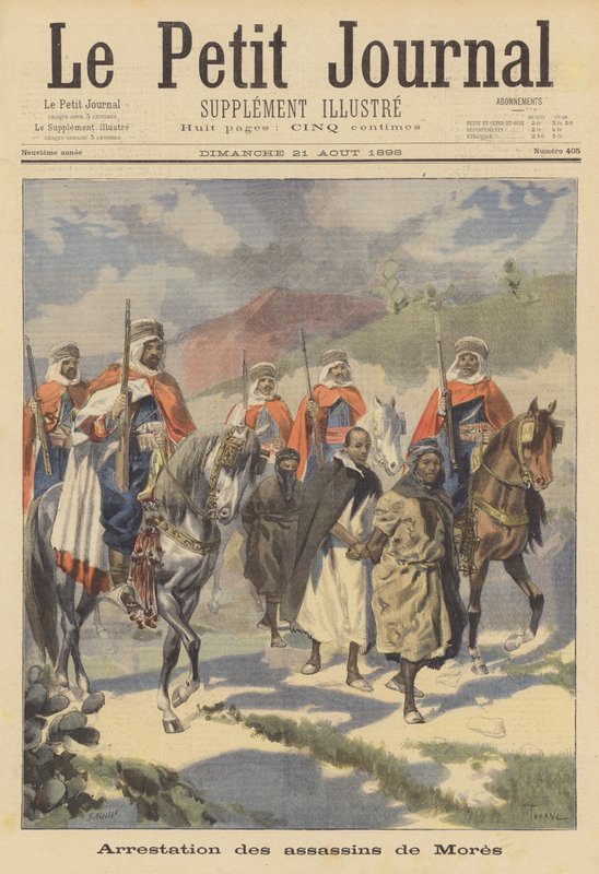 Arrest of the killers of the Marquis de Mores in Algeria by French School