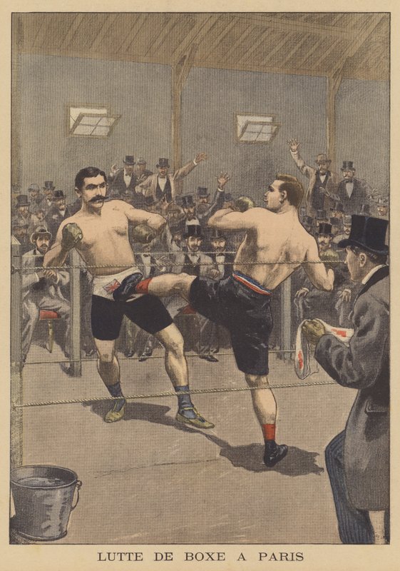 Boxing match in Paris by French School