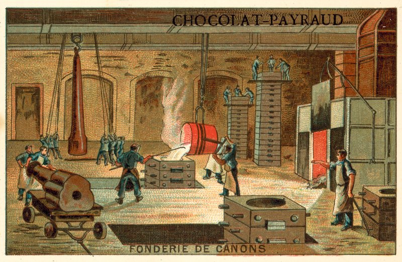 Cannon foundry by French School