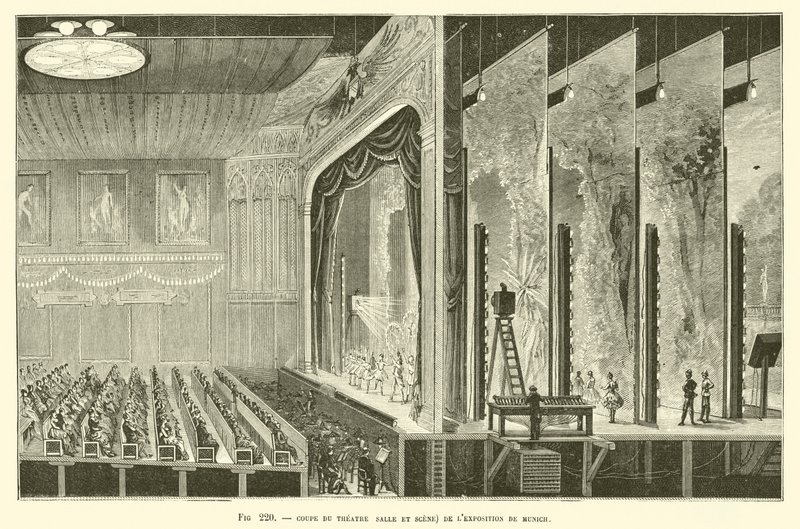 Section of the Theatre (Hall and Stage) of the Munich Exhibition by French School