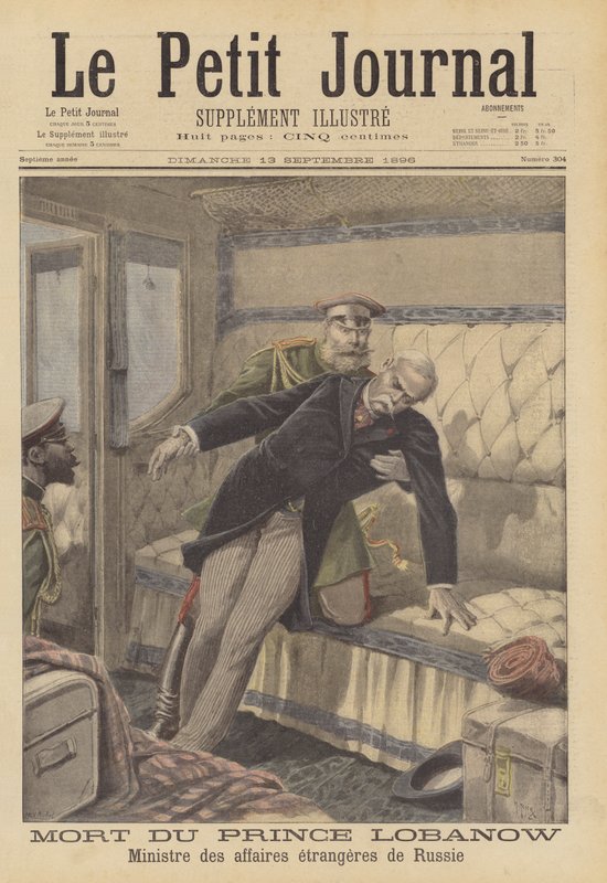 Death of Prince Lobanov, Russian Foreign Minister by French School
