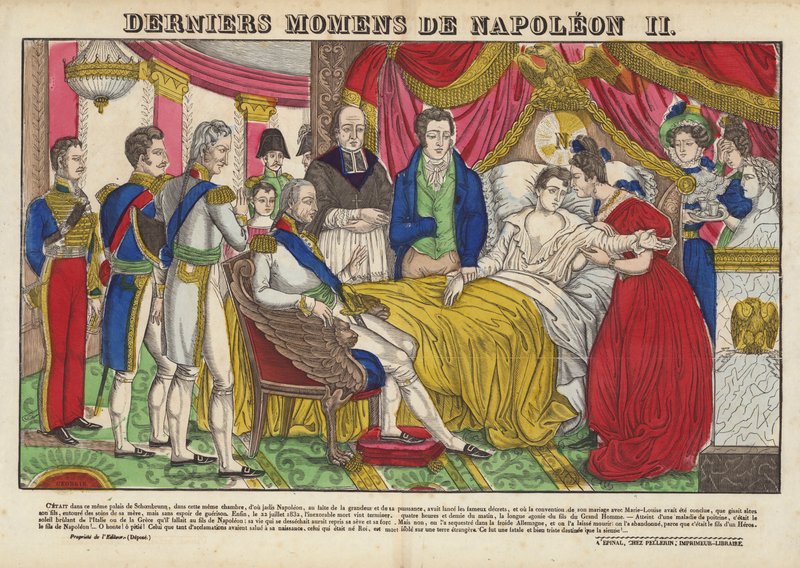 Last Moments of Napoleon II by French School