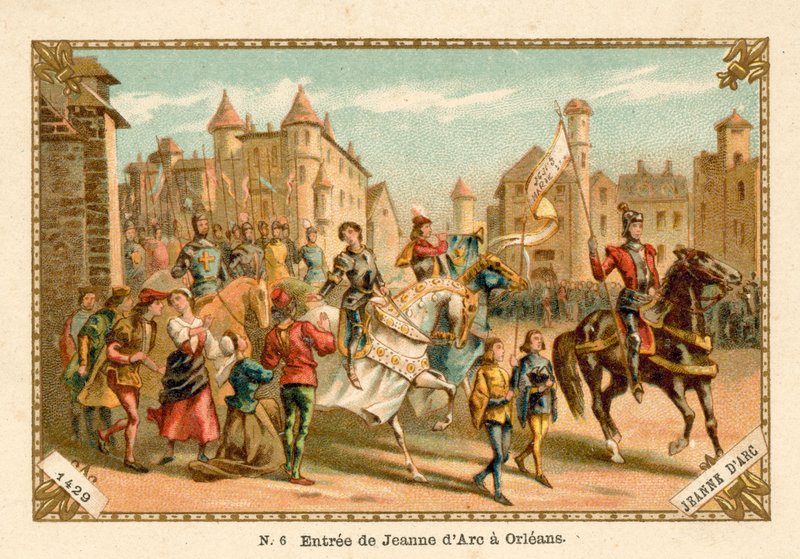 Entry of Joan of Arc into Orleans, 1429 by French School