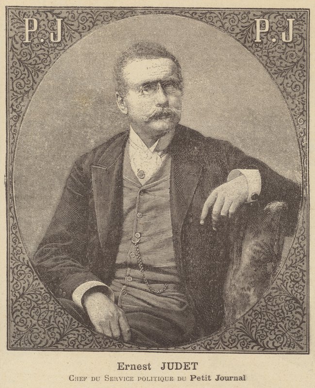 Ernest Judet, head of the politics department at the Petit Journal by French School