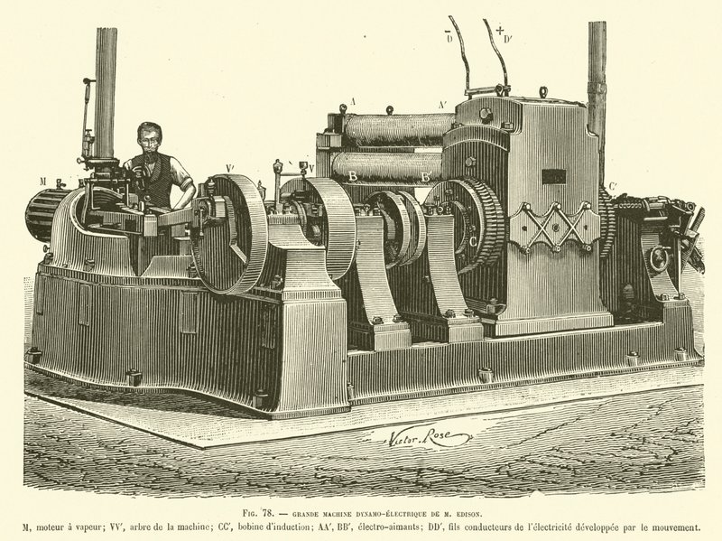 Great Dynamo-Electric Machine of Mr. Edison by French School