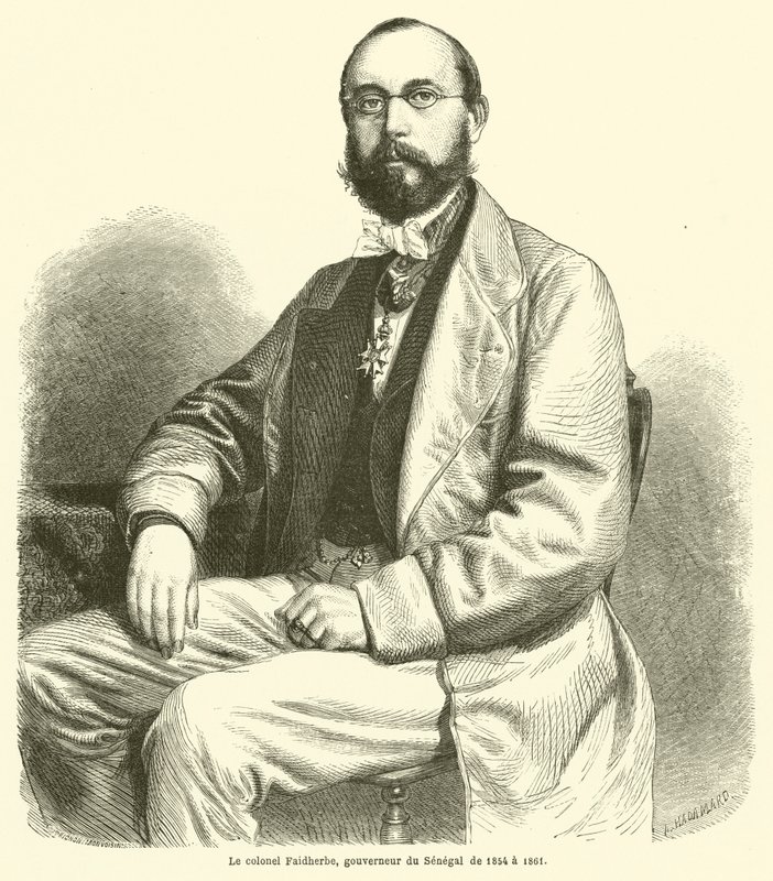 Colonel Faidherbe, Governor of Senegal from 1854 to 1861 by French School